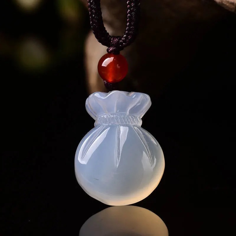Women Accessories For Hand - Doğal Akik Nimet Çanta Kolye Kolye
