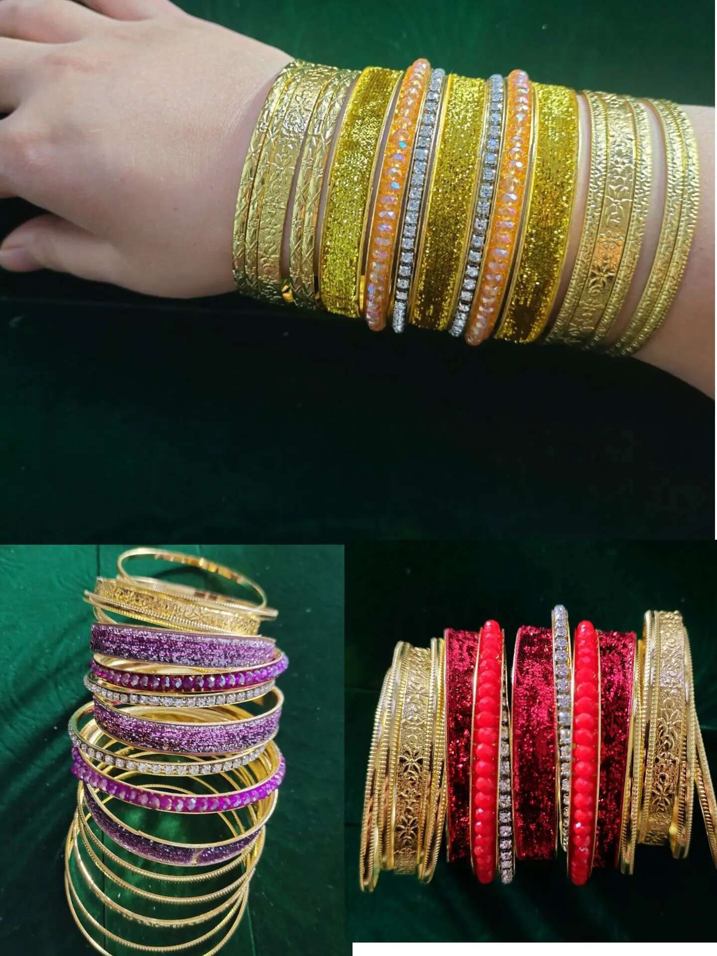 Women Accessories India - Hint Dansı Çoklu Yüzük Bilezik Dai