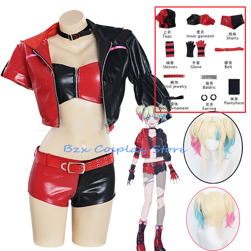 Women'S Harley Quinn Accessories - Film Şaka Harley Cosplay Anime Başka