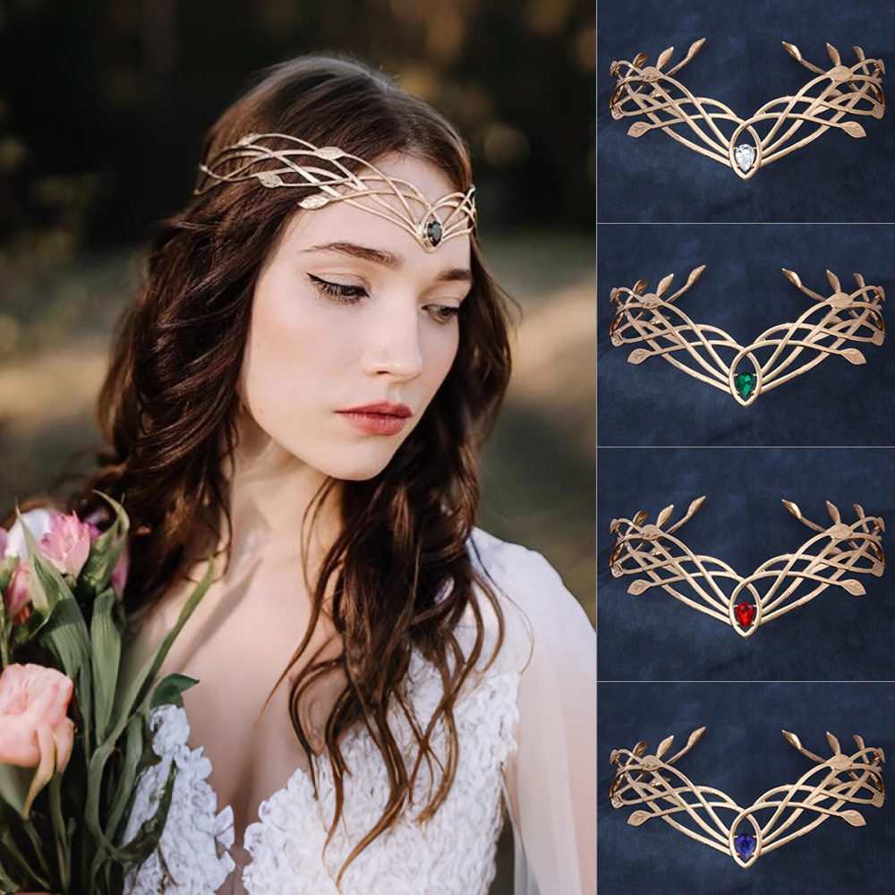 Women'S Accessories List - Lüks Tiaras Bantlar Kadınlar için Yaprak