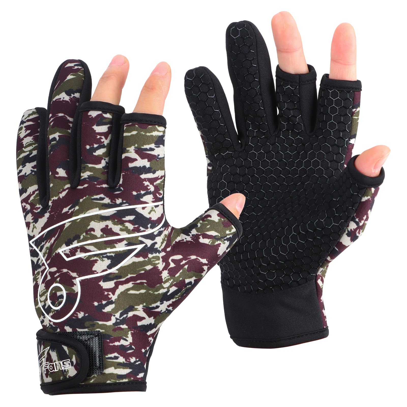 Women'S Kayak Accessories - 8Fans Balıkçılık Eldiveni - Parmak Açıklığı