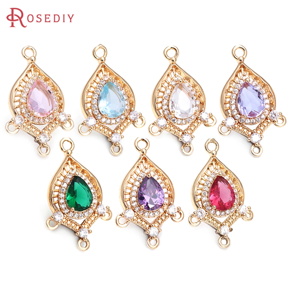 Women Accessories Store - 6 adet 18K altın rengi damla