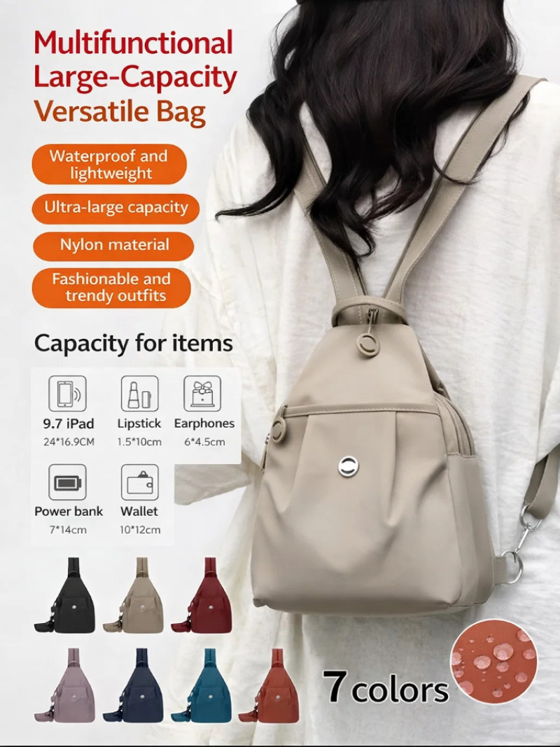 Women Accessories Pouch - Kadınlar için Hafif Mini Sırt Çantası,