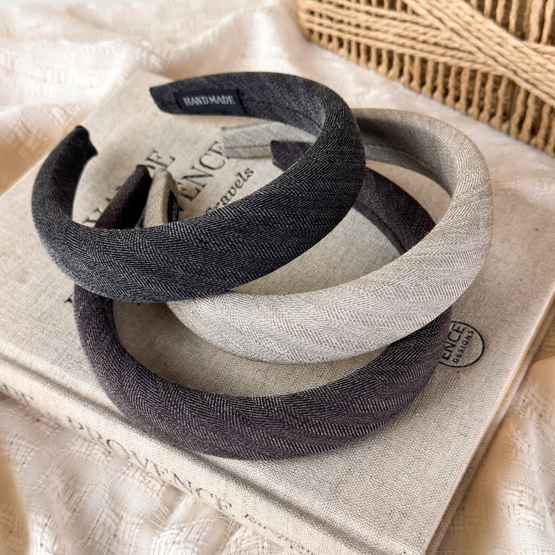 Women'S Accessories Go Outdoors - Şık Sonbahar-Kış Yün Saç Bandı, Dimili