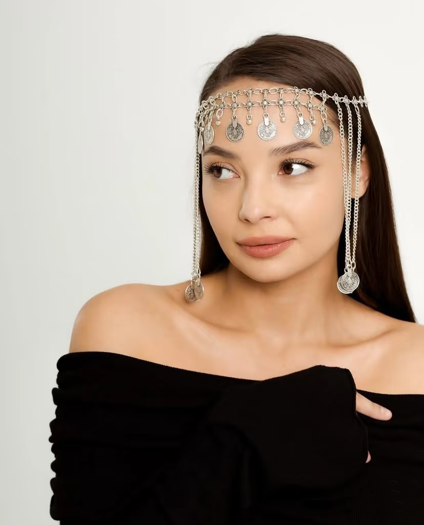 Retro Simli Alaşım Zincir Alın - Women Accessories India incelemesi ve fiyatı