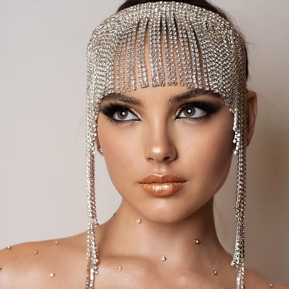 Boho kristal püskül saç zincir - Women Accessories India incelemesi ve fiyatı